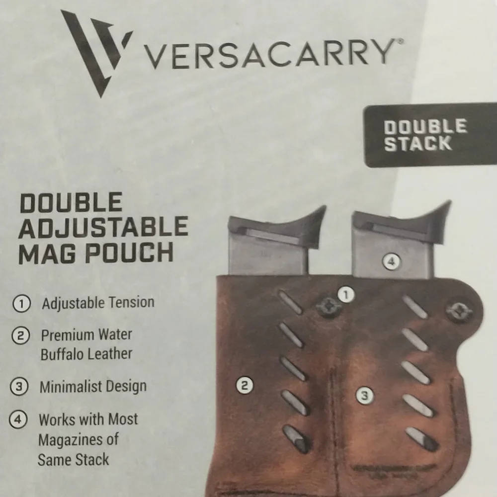 Double Adjustable, Double Stack Pistol mag pouch.